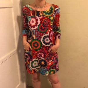 Vintage inspired colorful dress